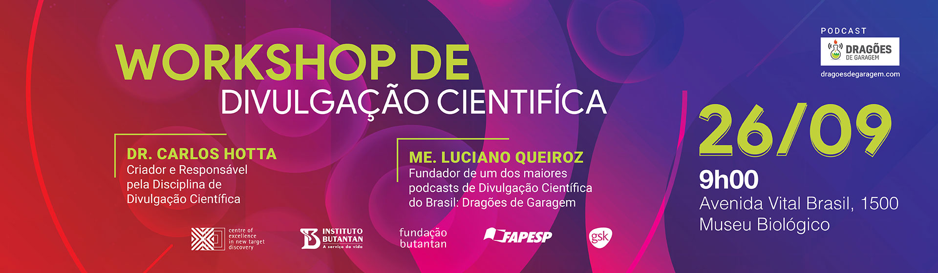 Workshop de divulgação científica