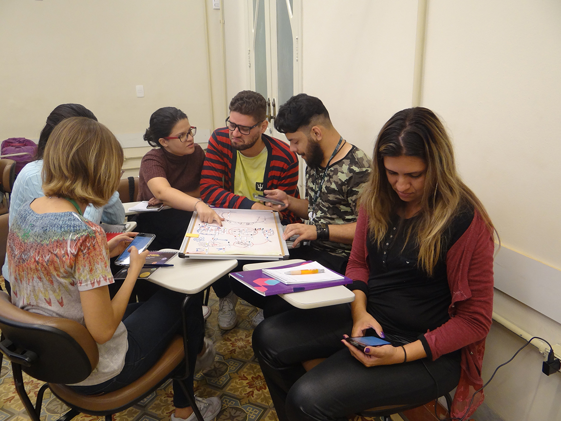 Alunos em aula