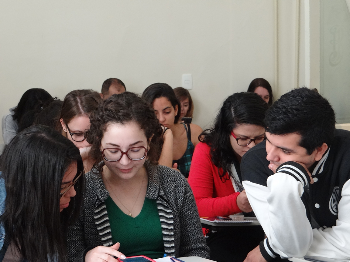 Alunos em aula